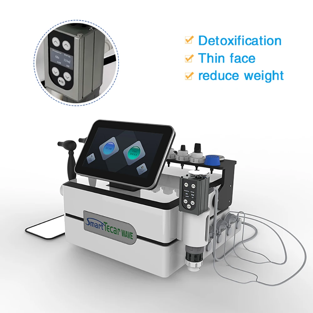 2024 RET/CET Diathermy Capactive And Resistive Energy Transfer Tecar EMS Electric Muscle Stimulation Shock Wave Physiotherapy