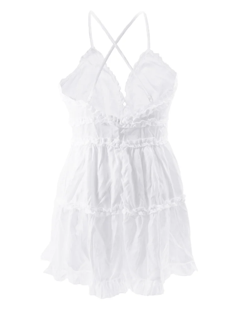 Wmstar Plus Size Dress Women Clothing Elegant Sexy Cut Strip V Neck  Summer Clothes Hot Sale Mini Dresses Wholesale Dropshipping