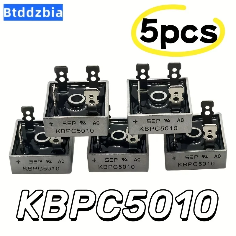 5pcs Diode Bridge Rectifier Kit KBPC5010 50A 1000V Diode Electronic Components