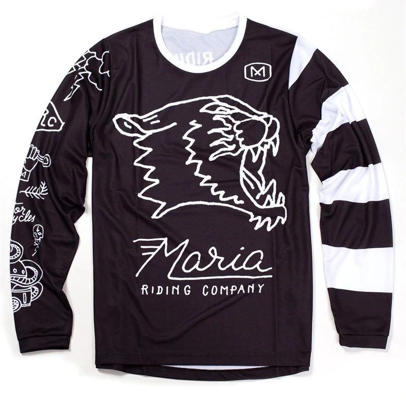 DIY Custom Jersey MTB Motorcycle Clothing Cycling Jerseys Moto Bike Motocross BMX T-Shirt Quick Drying Long Sleeve Bicycles 5
