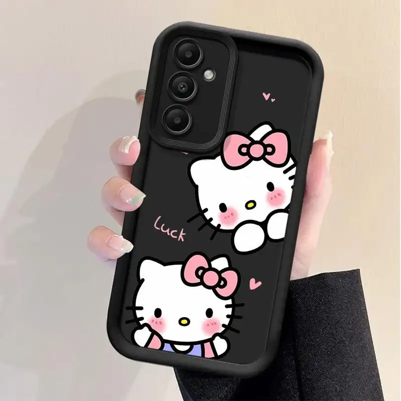 iPhone 16 Pro Max Case - Black Caviar (Hello Kitty) - MAISON de SABRÉ