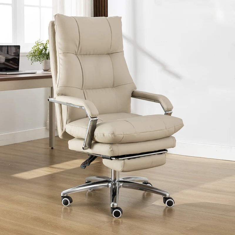 Conference Swivel Chair Lounge Bedroom Zero Gravity Luxury Study Office Chair Comfy Leather Rolling Silla Escritorio Furniture
