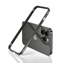 Sleek Desert Gold Aluminum Bumper Case - Ultra - Thin Alloy Frame Accessory for iPhone 17 Pro Max (Black HMK)