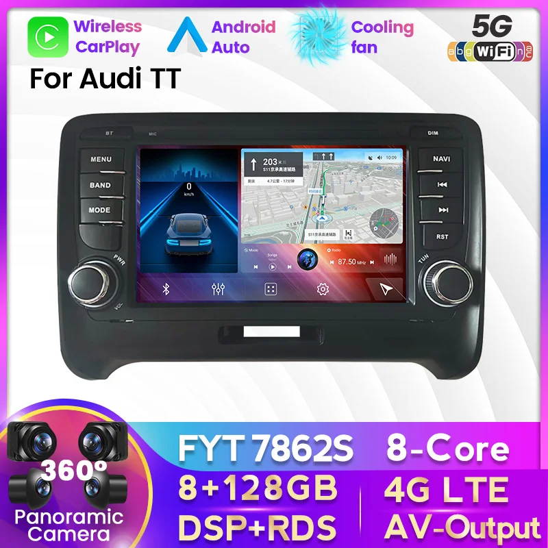 Autoradio Android 10.0 Audi TT MK2 8J, autoradio-boutique