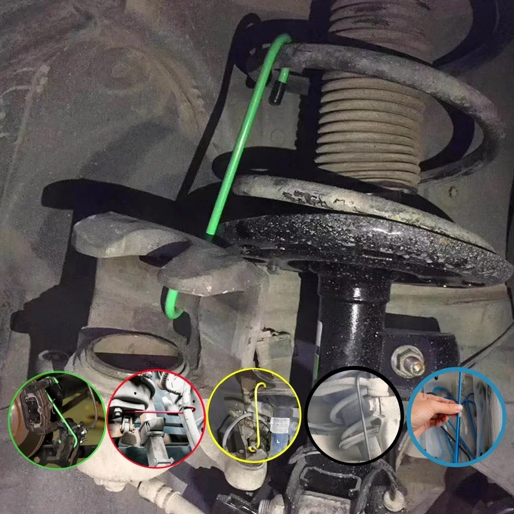 1/2/4Pcs Car Caliper S-Shape Brake Caliper Hanger Hooks With Rubber Tips For Bearing Axle Automotive Tool Brake System