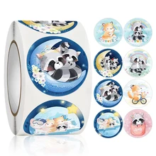 

Cute Animal Stickers for Children 1 Inch Reward Sticker for kids Notebooks Gift Decor Label Teacher Supplies Stationery Sticker