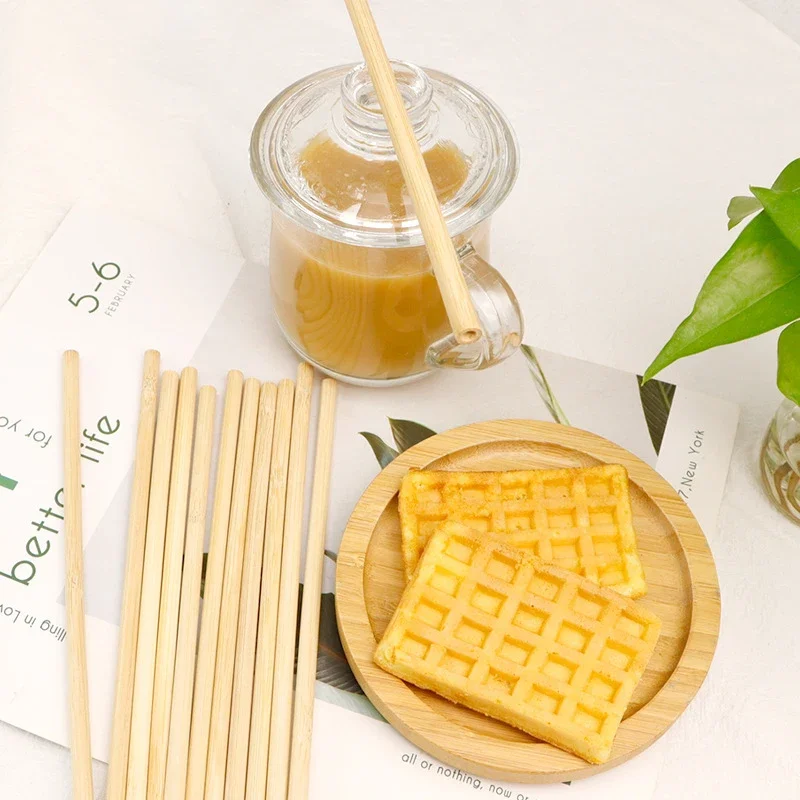 Bamboo Straw Resuable Kitchen Beverage Drink Juice Milk Straws Wedding Party Sucker Celebration Supply Kitchenware Accessories