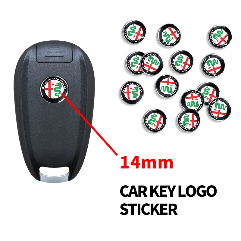 Logo Alfa Romeo Lot De 2 Badges De Logo De 74 Mm Pour Giulia Giulietta Stelvio Mito Tonale Spider Brera 159 147 156 166 GT Car Styling (Noir Logo Alfa Roméo