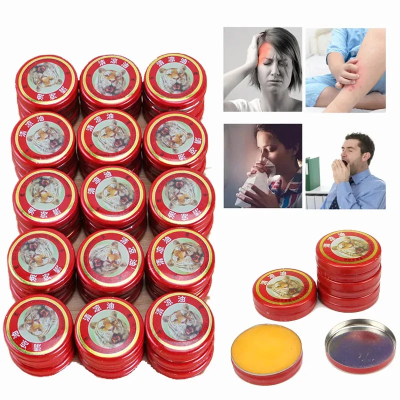 Medicinal Oil 5-60PCS Tiger Balm Refreshing Natural Pain Relief Headache Dizziness Abdominal Rheumatism