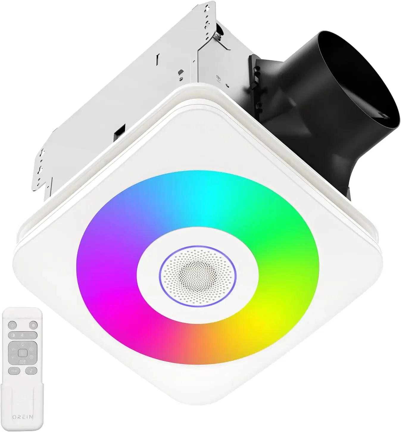 

OL005 Bathroom Fan with Bluetooth Speaker,110/160 CFM 1.0 Sone Bathroom Exhaust Fan with Light,40W Bathroom Fan with Light