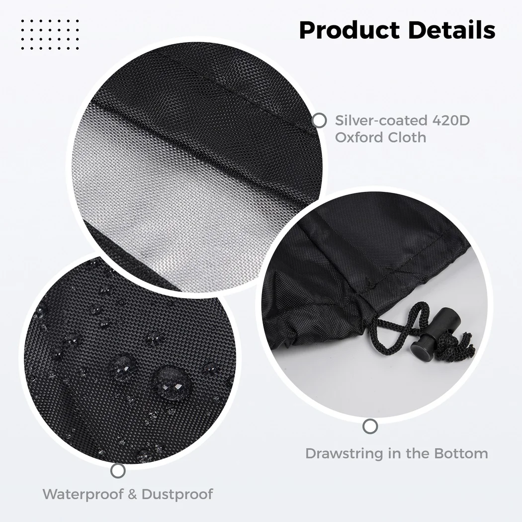Upright Piano Cover Piano Full Cover Dustproof Waterproof Silver-Coated Oxford Fabric Protect Black Block Sunlight