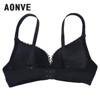 AONVE date Sexy Lingerie Sexy femmes strass couverture soutien-gorge haut or/argent plongeant fil gratuit Bralete mode paillettes couverture haut 3