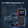 Car Diagnostic Tool With Read Codes Erase Codes Data Stream Color screen display 12 languages O2 Sensor Test K1 DTC Lookup 4