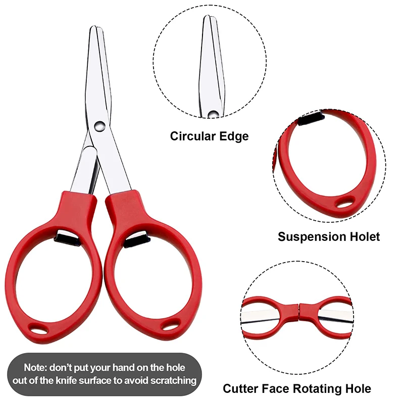 30Pcs Folding Scissors Stretchable Preschool Scissors Stainless Steel Portable Foldable Scissors School Office Home DIY Scissors - 2