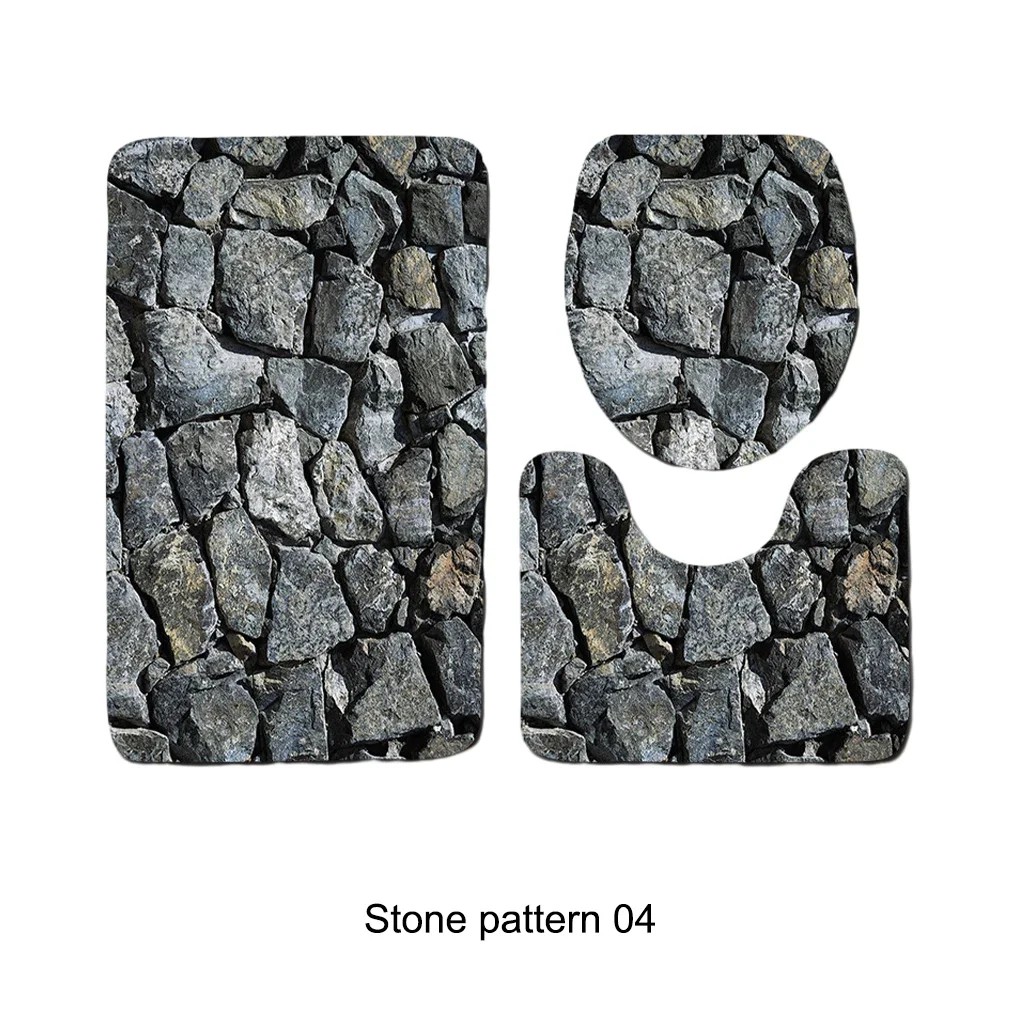 Cozy And Soft 3 Piece Fashion Bath Mat Set - Transform Bathroom Fashionable 3 Piece Bath Mat 2