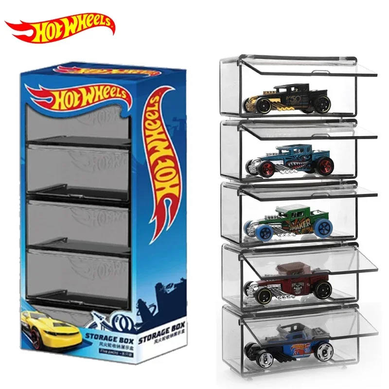 Acrylic Hot Wheels Car Storage Box Diecast 1/64 Vehicles Display Case Matchbox Storage Educational Boys Toys for Children Gift