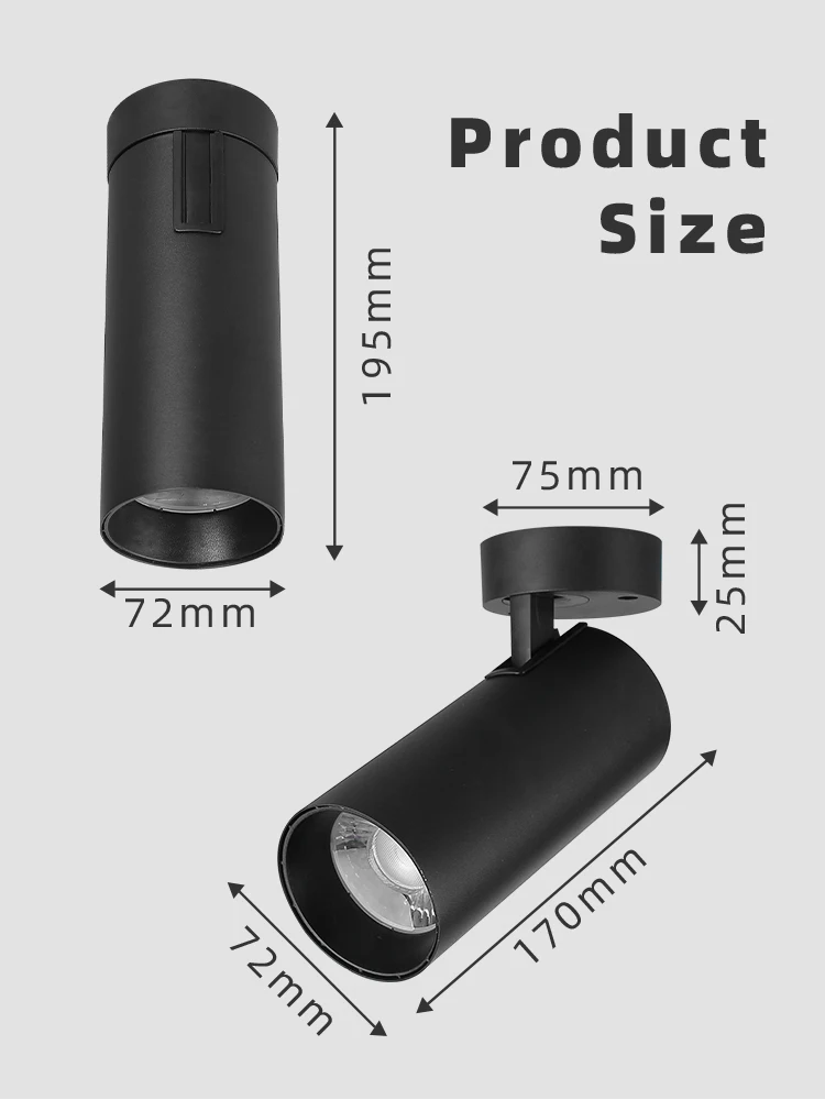 LED Spotlight Foldable Light Fixture Foco Spot Indoor Sec63c75c8fdd4f1e931c4f9803abd4aaz