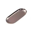 Nordic Style Candle Tray Oval Metal Tray for Home Decoration and Jewelry Stainless Steel Black/Bronze/Rose Gold 18cm/23cm 3