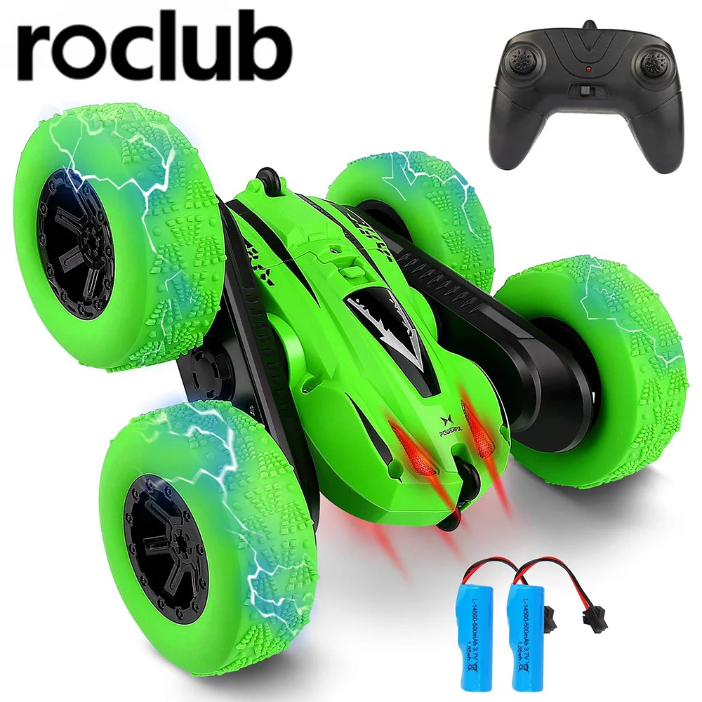 2.4G Radio Remote Control Car Toys Model 4WD RC Cars 1:24 Double Side RC Stunt Cars 360° Reversal Vehicle Kids Boys Gift