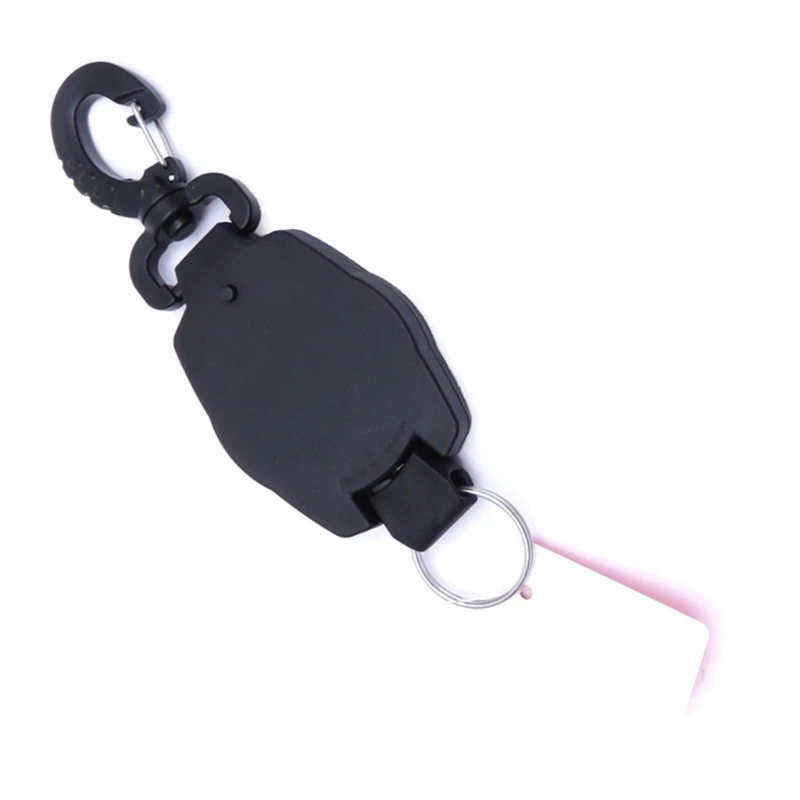 Scubas Gear Retractor Compacts Gear Keepers Scubas Diving Retractor with Clip & Split Rings for Underwater Snorkeling