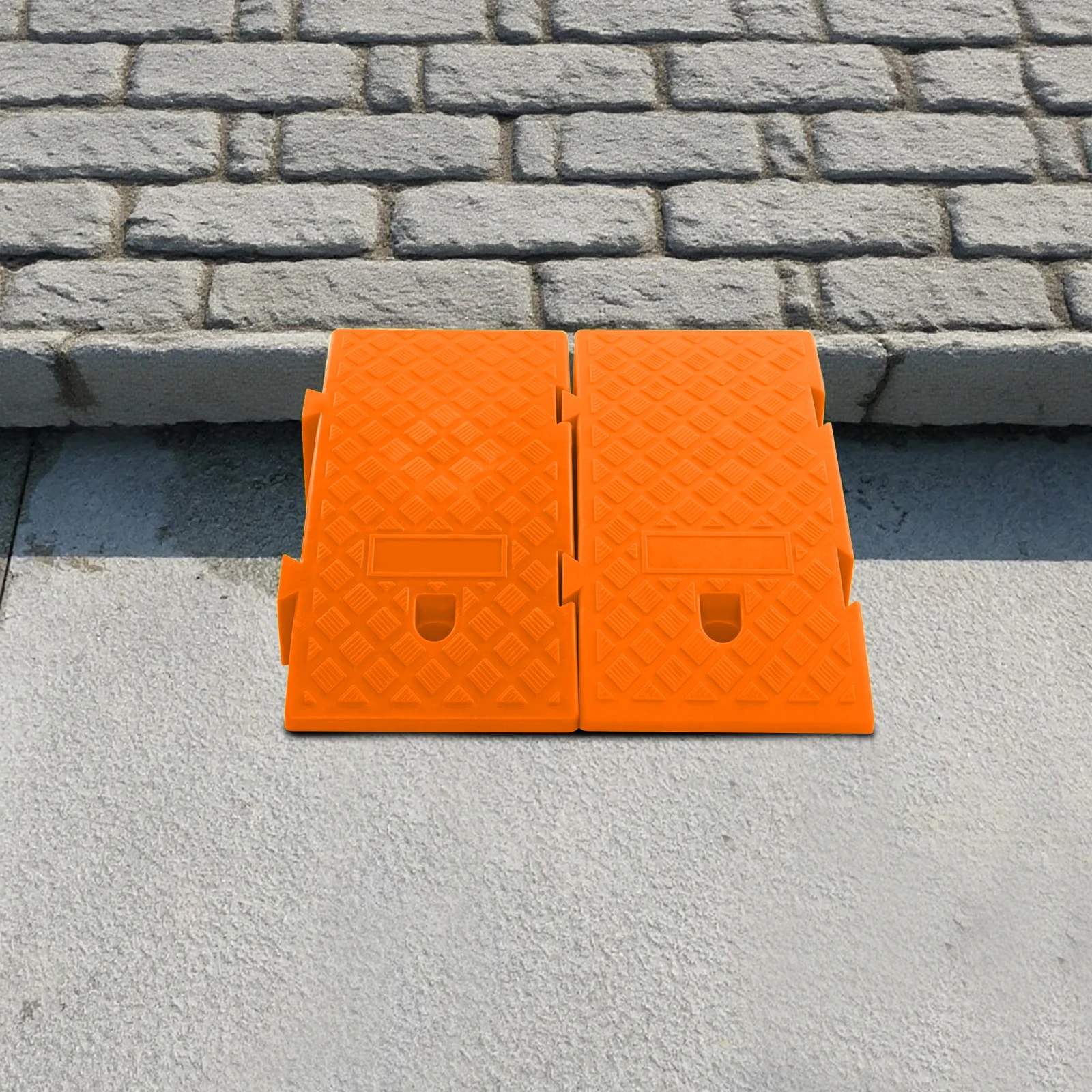 2 stücke Slip-prävention Kunststoff Schwelle Rampe 400-500 kg Last Für Auto Roller Fahrrad Motorrad Rollstuhl ladestation Walkwa – Detail 4