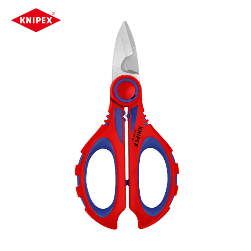 Forbici Da Elettricista Knipex 950510Sb Per Tagliare Le Forbici Per Cavi Elettrici Maniglie Con Impugnature Multicomponenti Rinforzato Con Fibra Di Ve