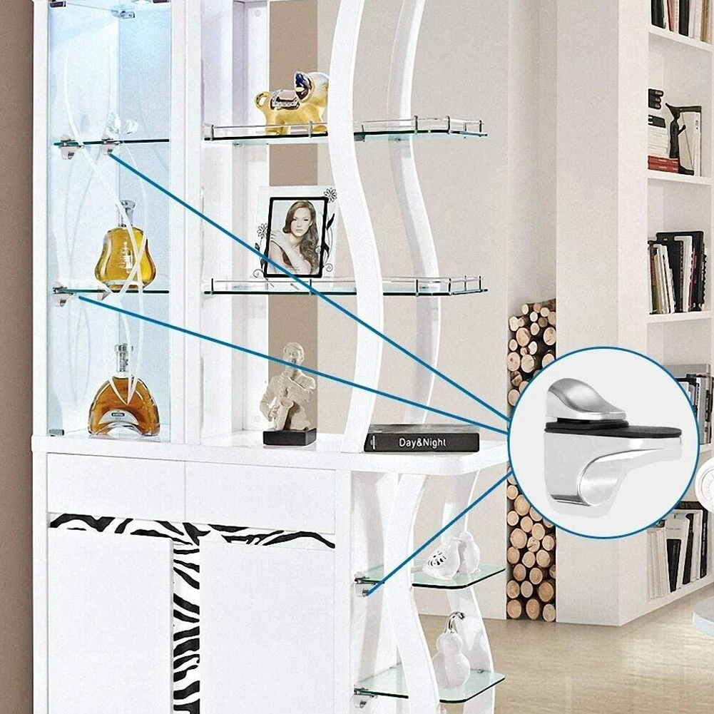 2pcs Adjustable Glass Shelf Holder Clamps Bathroom Support Brackets Shelves Holder Wood Shelves Support Shelf Brackets For Glass glass shelf clamp holder,shelf support brackets