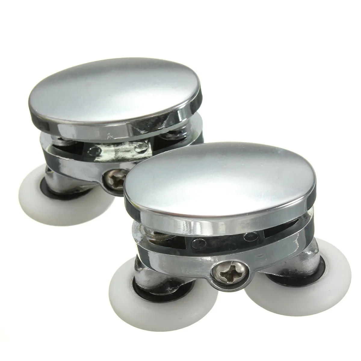 2Pcs 25mm Twin Shower Glass Door Top Zinc Alloy Rollers Runners Pulleys Wheels Shower Room Pulley Bathroom Roller shower door rollers,shower room pulley,shower room rollers,shower room accessories