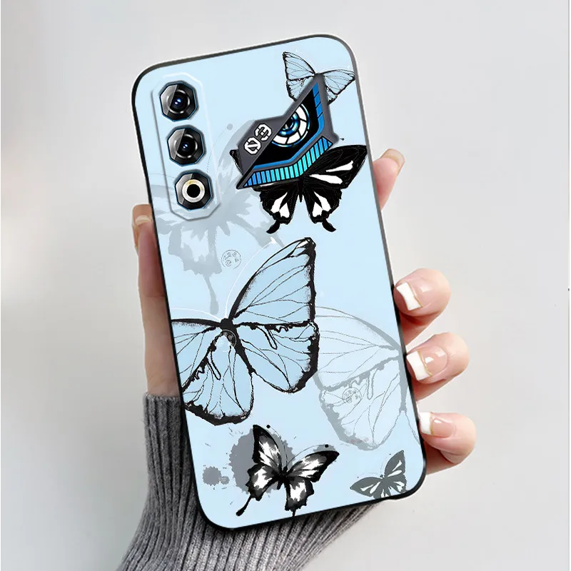 Butterfly Flower Shockproof Silicone TPU Phone Case - Soft and Stylish Protective Back Cover