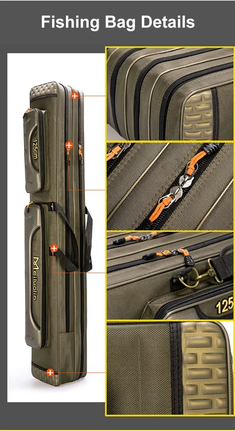 Sec6450cc10f34c10b063dfecef216d2ec Fishing Rod Storage Bag Oxford Cloth Multifunctional 1/2/3 Layer Large Capacity 80/90/100/120/125CM Fishing Rod Carrier Mallzona