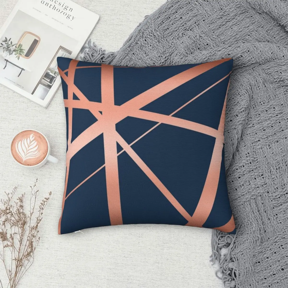 

Geometric Lines Pillowcase Polyester Pillows Cover Cushion Comfort Throw Pillow Sofa Decorative Cushions Used for Home Bedroom