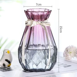 Nordic Style Transparent Glass Vase for Elegant Living Room Decor (Style A4)