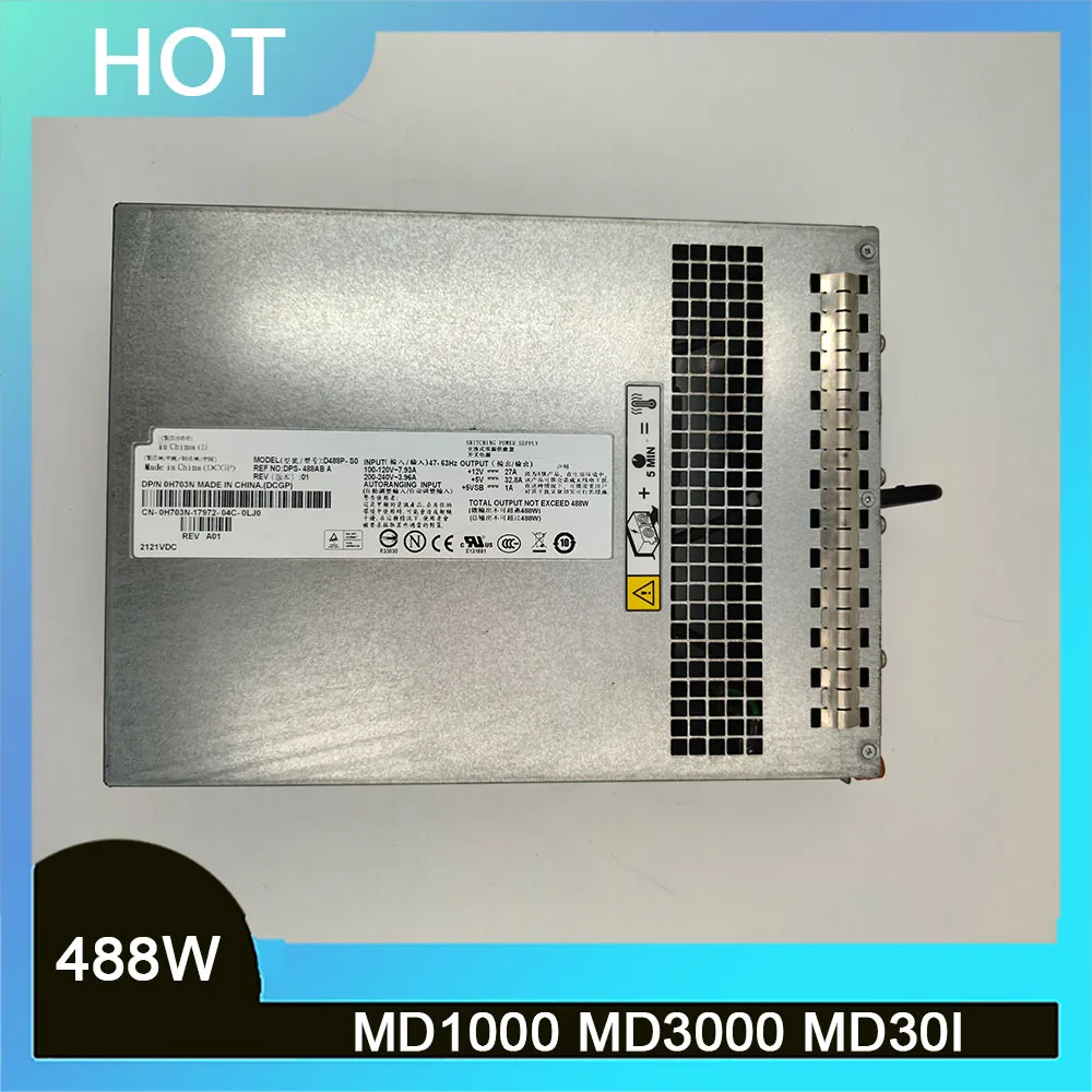 H488P-00 HP-U478FC5 C8193 0C8193 U219K MX838 DPS-488AB A For DELL MD1000 MD3000 MD30I 488W Power Supply 3 H488P-00 HP-U478FC5 C8193 0C8193 U219K MX838 DPS-488AB A For DELL MD1000 MD3000 MD30I 488W Power Supply