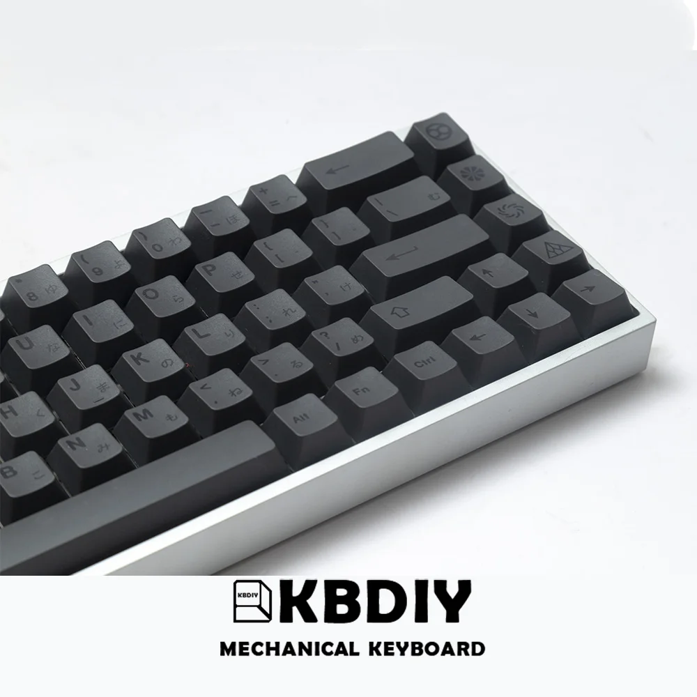 Kbdiy gmk-メカニカルゲームキーボード,138キー,ミニマリスト,グレー