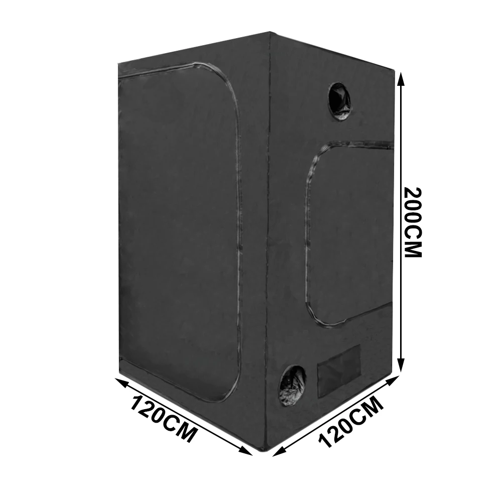 BEYLSION 120x120x200CM Indoor Grow Box Reflective Mylar 600D Grow Tents with Removable Floor Room Box Stock In Germany PL RU 4