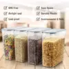 Cereal Storage Containers Set, Large BPA Free Plastic Airtight Food Storage Containers 4L /135.3oz for Cereal, Flour, Sugar, 6 P 2