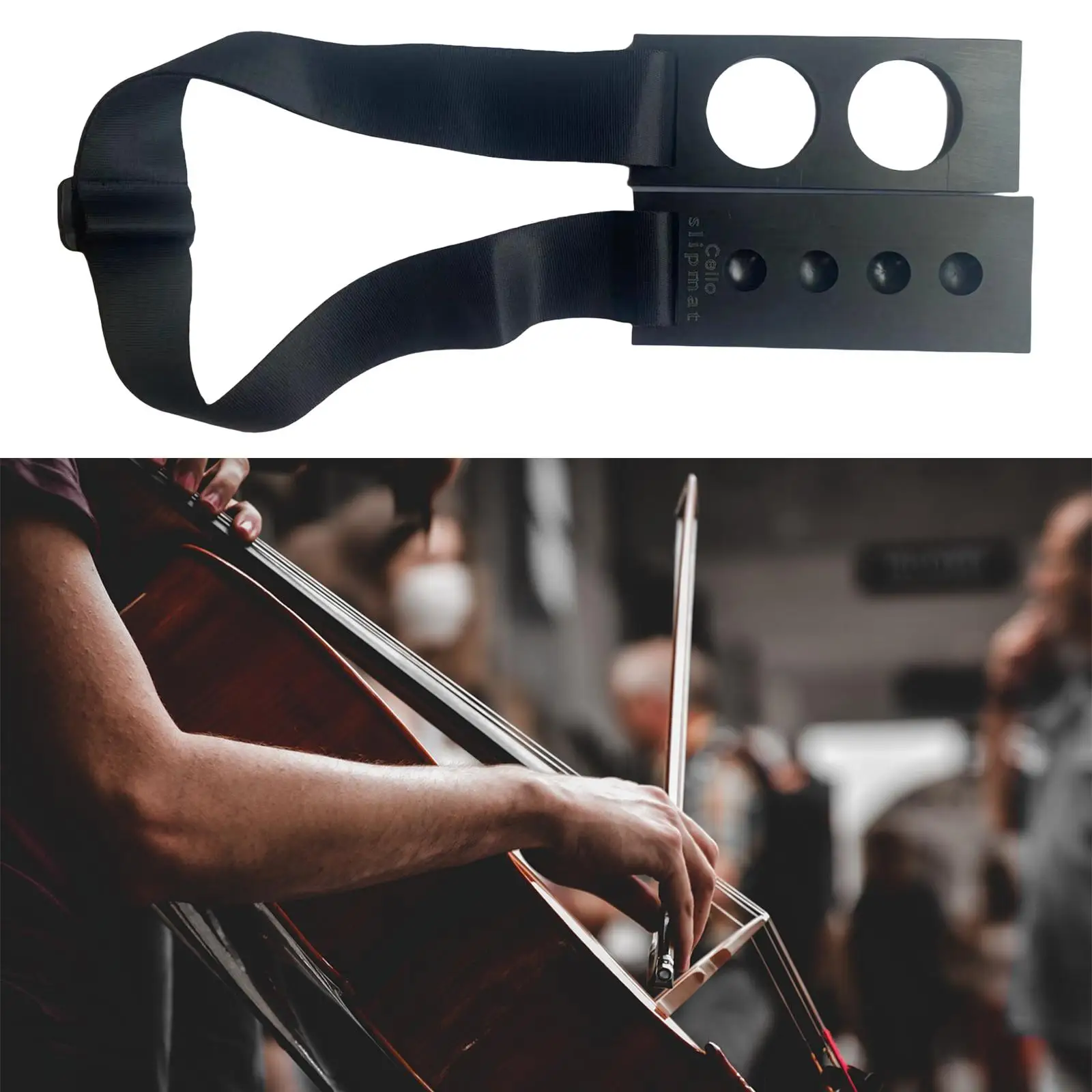 

Cello Anti Skid Mat Cello Endpin Nonslip Holder Professional Portable Adjustable Antiskid Device Musical Instrument Accessories