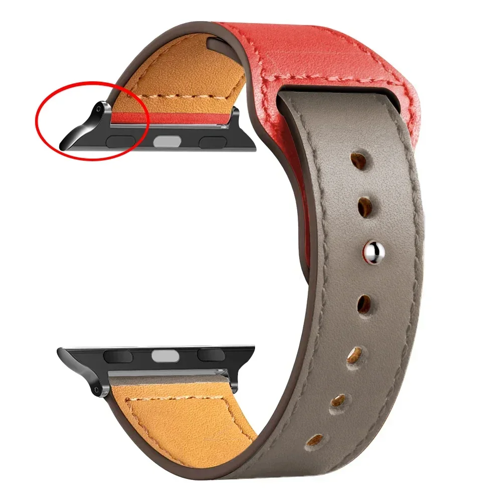 Genuine Leather Strap for Smartwatch - Sport Loop Bracelet in Classic Design