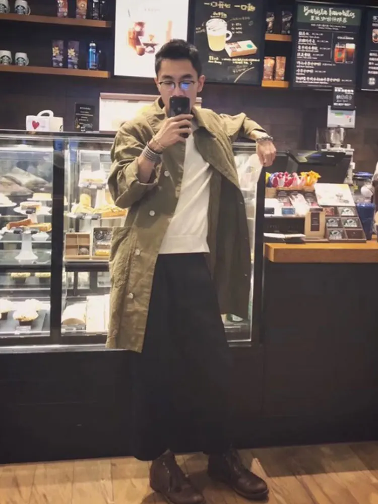 

VISVIM FIL 18AW MONKEY COAT Spring and Autumn Long Windbreaker Nakamura Monkey Coat Jacket