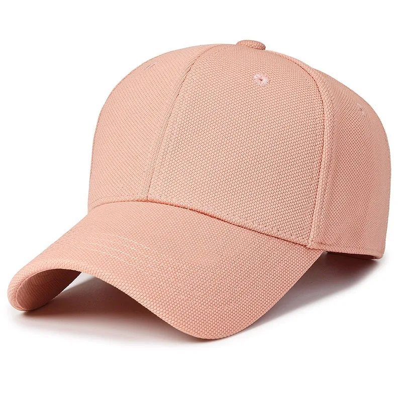 Solid Color Hard Top Baseball Cap for Men & Women - Breathable Sporty Casual Sun Hat