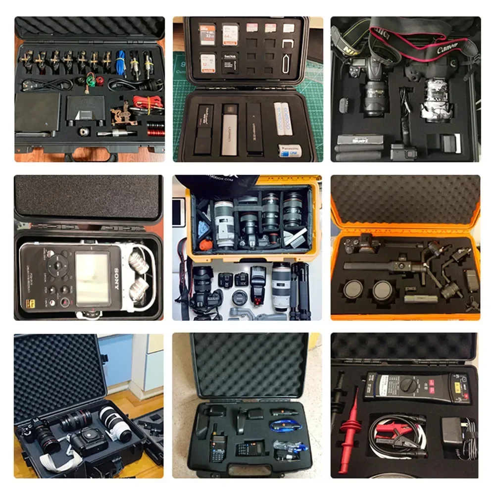 Weapons Organizer Waterproof Hard Case with Sponge Hardware Tool Box Impact Resistant (with Sponge Organizer) 6