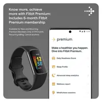 Fitbit Charge 5 Advanced Health & Fitness Tracker with Built-in GPS Stress Management Tools 24/7 Heart Rate Sleep Health Tracker 2