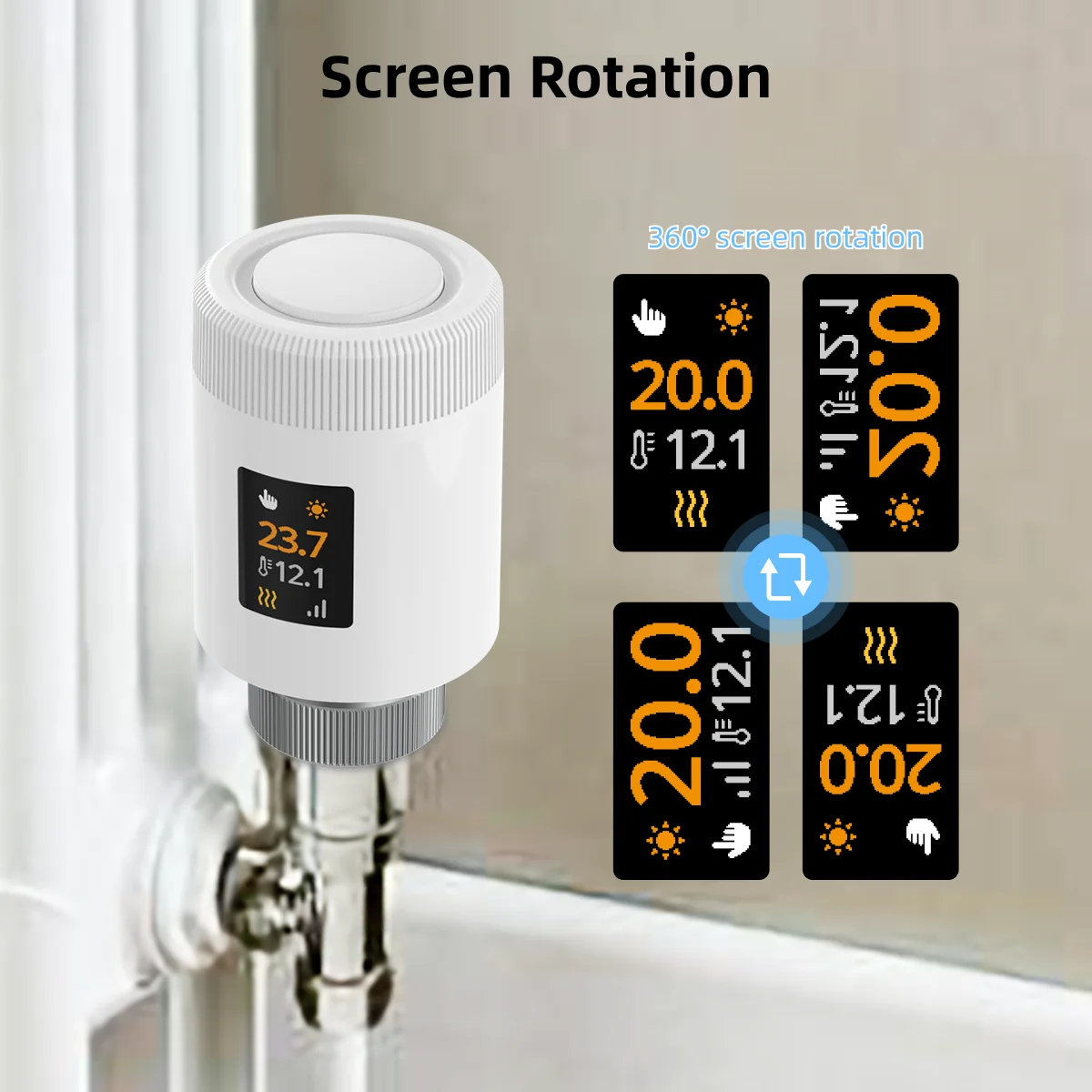 Tuya smart wifi thermostat 1-3PCS IPS screen TRV thermostatic radiator valve act