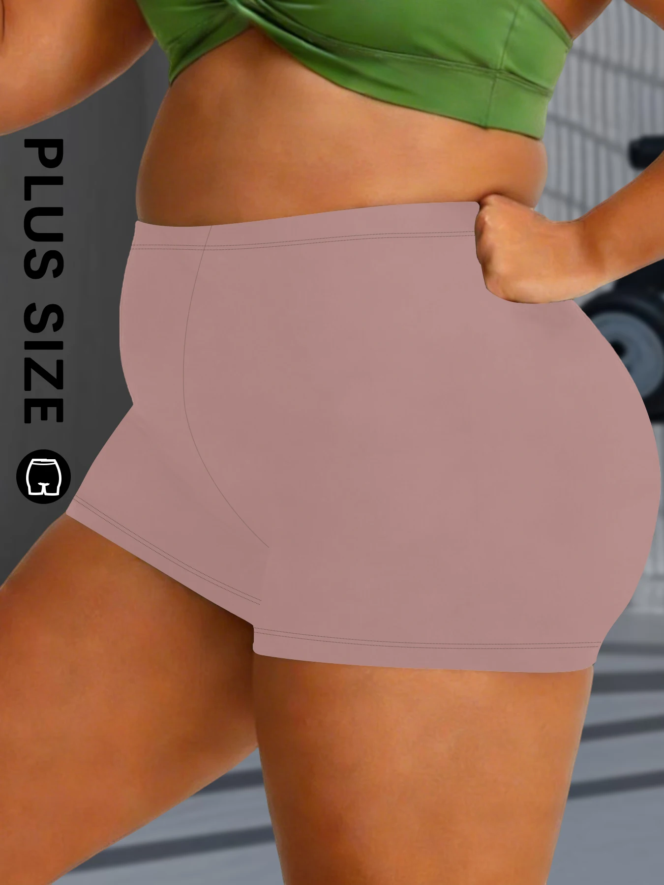 Plus Size Super Soft Biker Shorts for Women, High Elasticity Workout Yoga Running Cycling Gym Fitness Sports Shorts