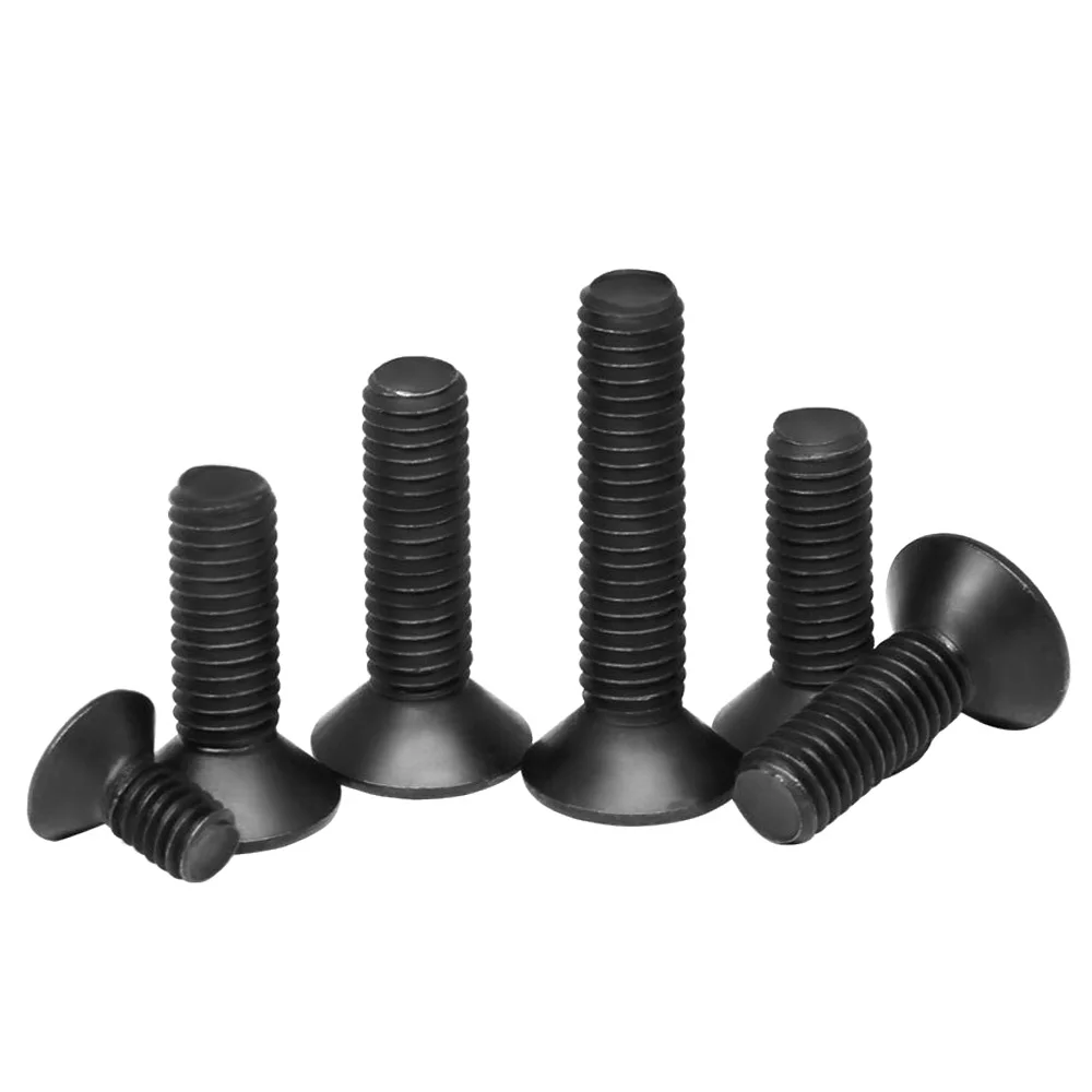 Hexagon Socket Screw Hexagon Socket Flat Countersunk M1.6 M2 M2.5 M3 M4 M5 M6 M8 M10 Head Screw Carbon Steel Hex Socket Bolts Machine Screw DIN7991 hexagon socket screw,carbon steel screw