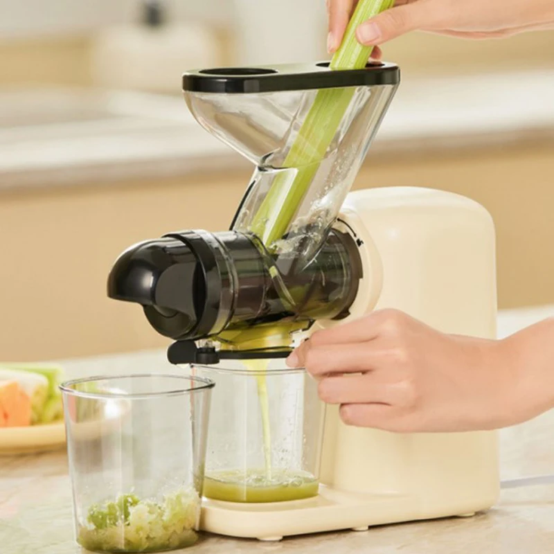 Compact Slow Juicer Machine Electric Juicer Cold Press Squeezer Vegetable  800ML