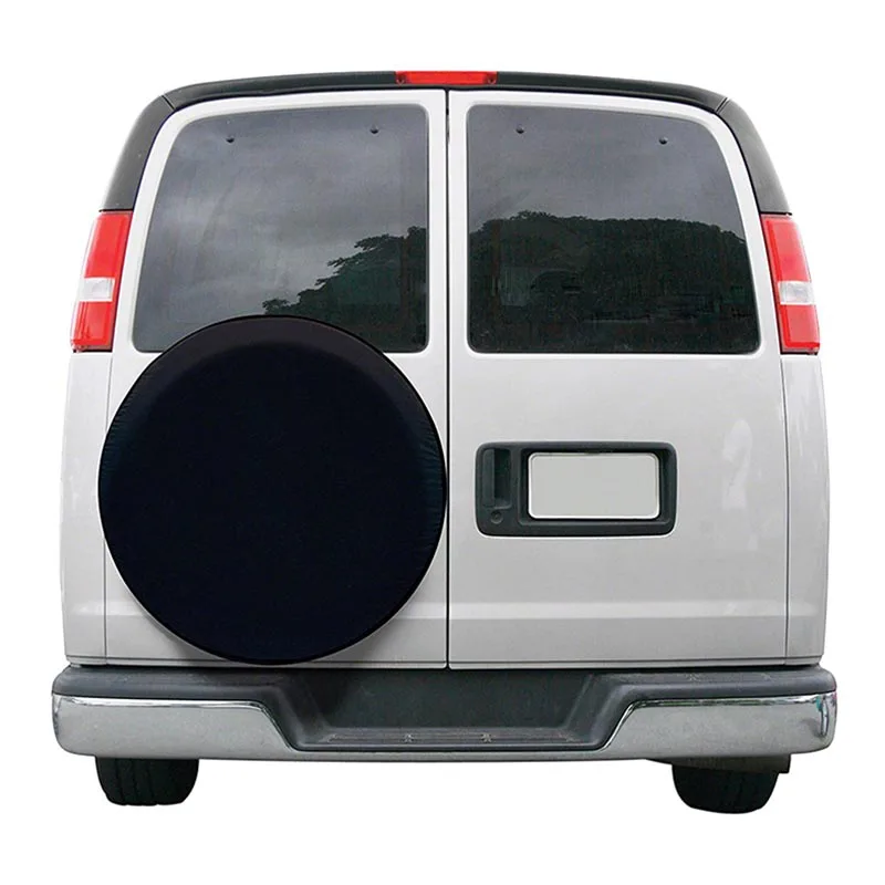 PVC Black Car SUV Tire Cover Heavy Duty & Waterproof Wheel Storage Bag for Auto Car SUV Minibus