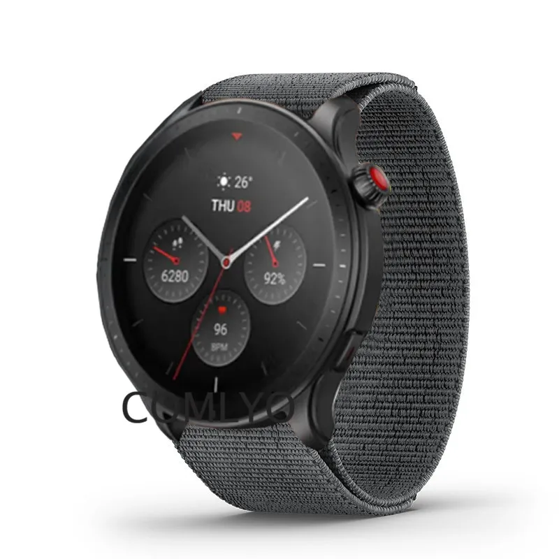 Amazfit GTR4 GTR 4 GTS 4 스트랩 나일론 밴드 후크&룩 벨트 팔찌용 시계 밴드