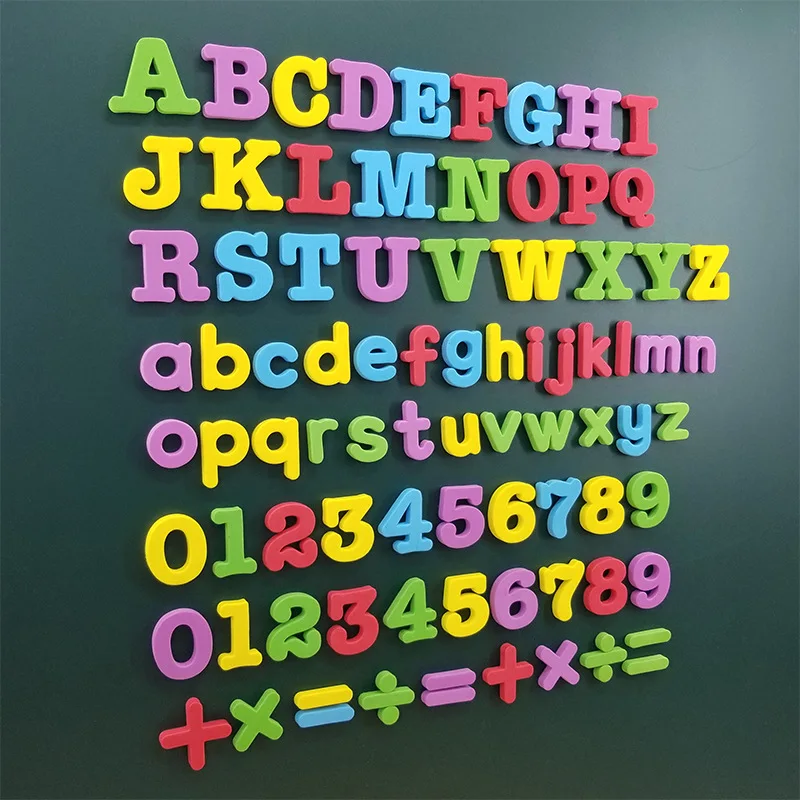 

Children's Magnetic Letter Stickers Magnetic English Alphabet Number Refrigerator Sticker Classic Educational Toys for Children
