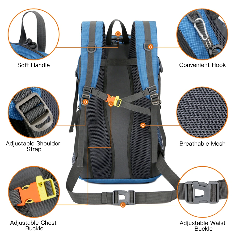 80L Travel Backpack for Outdoor Sport Camp Hiking Trekking Bag Camping  Rucksack